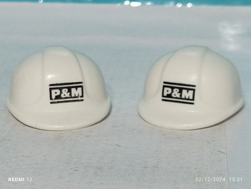Playmobil casques blancs - x2,