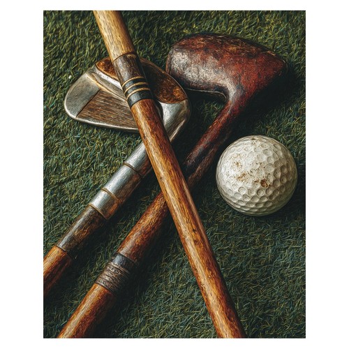 Affiche nature morte clubs - clubs, de
