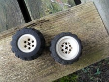 2 x LEGO TECHNIC JANTES BLANC 6580  / PNEU  43.2 x 28 S réf 6579 / 8032 8062