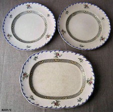  Ensemble de 2 assiettes et 1