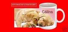 MUG TASSE CERAMIQUE LABRADOR CHIEN CHIOT REF 203 avec prénom/texte au choix 