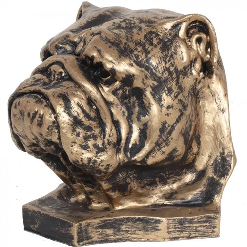 Statue tête chien - tête,