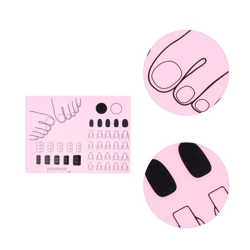 Reusable pink acrylic nail mat - acrylic,