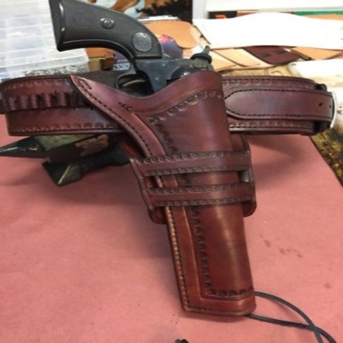 Western gun holster belt - western,