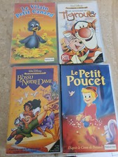 LOT 4 CASSETTES K7 VHS DESSIN