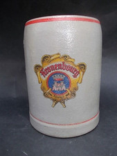 1930 chope bière émaillée KRONENBOURG brasserie Alsace grès émail épais rare...