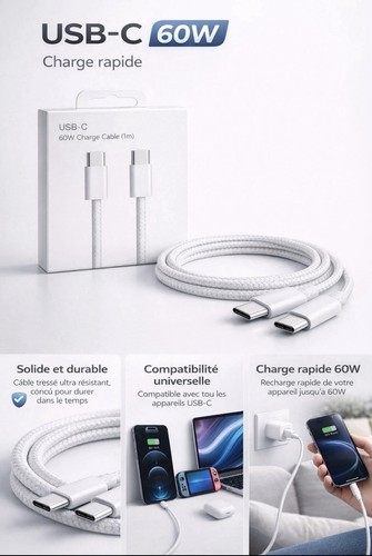 Cable apple usb - usb-c, 1m