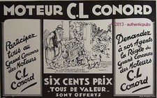 PUBLICITE MOTEUR C.L CONORD