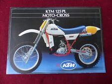 catalogue prospectus  : moto KTM   125 PL  MOTO CROSS
