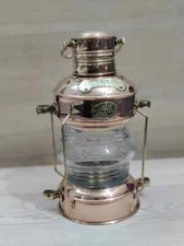 Lampe à pétrole ancre laiton