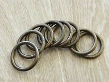 8 ANNEAUX POUR TRINGLE A RIDEAUX STYLE VINTAGE diamètre intérieur 3,8 cm