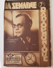 La semaine Radiophonique N° 52  du 28 décembre 1947 RAYMOND SOUPLEX
