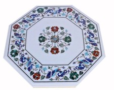 Plateau De Table En Marbre 21"