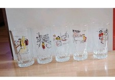 5 Verres Publicitaires Apéritif Pastis Duval