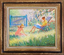 Claude Fossoux oil on canvas