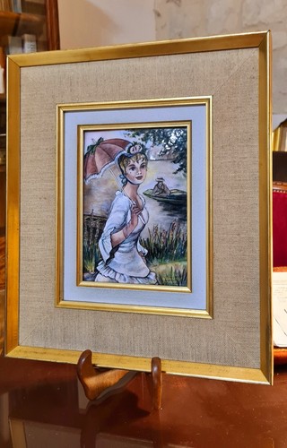 Peinture originale sur émail