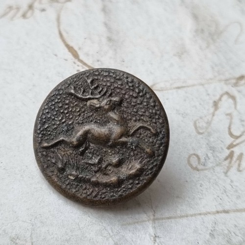 Bouton vénerie ancien - bouton, de