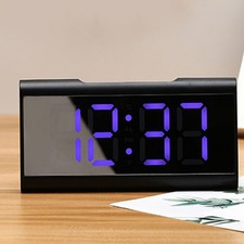 Horloge miroir LED table de