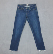 Jean Skinny Stretch Levi's 711 Femme W27 L34 Bleu Stonewash Coton Polyester Zip