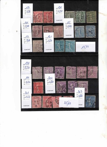 Timbres france oblitérés - timbres,