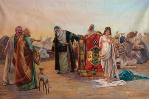 Scene orientaliste tableau - scene,