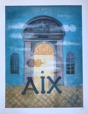 LOUIS TOFFOLI LITHOGRAPHIE ORIGINALE 1989 FESTIVAL MUSICAL AIX EN PROVENCE