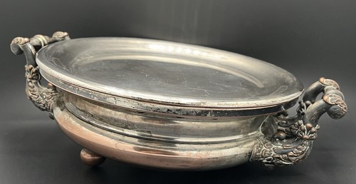 Chauffe plat métal argenté - chauffe-plat,