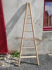 Ancienne Echelle de Peintre en Bois 6 marches  hauteur 198cm Vintage