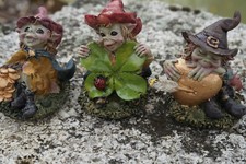 97194 3  FIGURINE TROLL CHANCE TREFLE   LUTIN PIXIE ELFE FARFADET KORRIGAN LOTO