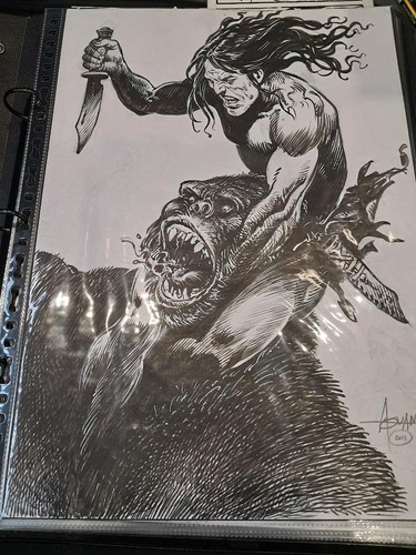 Tarzan superbe dessin original