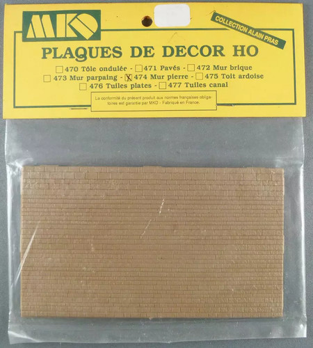 Mkd 474 plaques décor - 474, ho