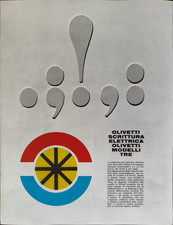 Olivetti Électronique Publicité 1962 Machine À Écrire 1 Page Originale