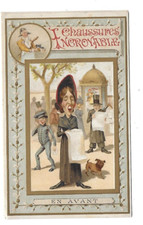 ancien chromo publicitaire h