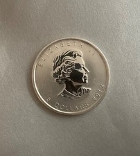 5 DOLLARS 2012 CANADA /  ELAN ELISABETH II MONNAIE FINE SILVER 1 ONCE 9999