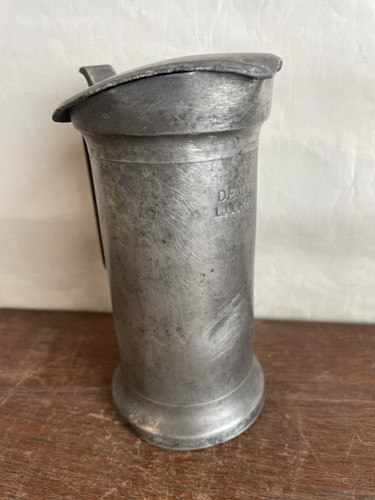 Mesure demi litre - demi, Étain