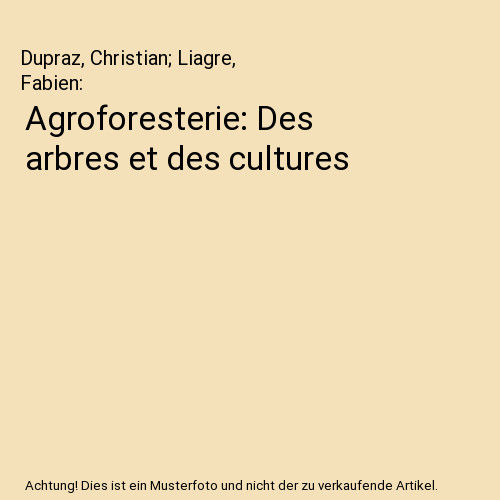 Agroforesterie des arbres et - agroforesterie:,