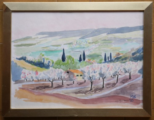Tableau aquarelle monique - aquarelle,