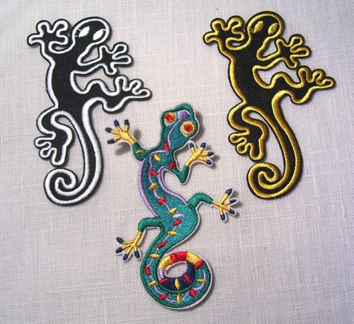 écusson patch lézard - Écusson, patch,