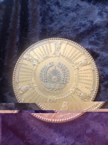 Médaille bronze calendrier - médaille,