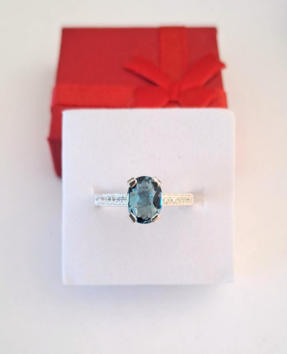 Bague topaze blue london - bague,