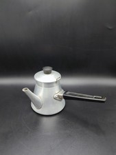 Ancienne petite cafetière en aluminium, Vintage