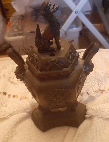 Brûle parfum bronze japon - brûle,