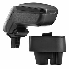 Design Accoudoir Central Complet Cuir Noir pour Peugeot 207 à Partir De 2006-