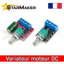 Contrôleur de vitesse moteur DC 5A / 10A - 5V 12V 24V Variateur tension PWM