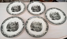 Lot de 5 assiettes plates