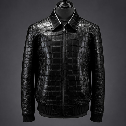 Blouson bomber luxe cuir - blouson,