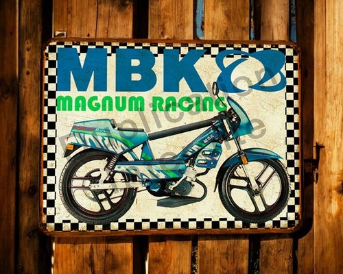 Plaque métal vintage mbk - métal,