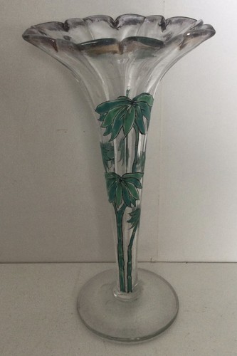 Vase verre soufflé pressé - verre,