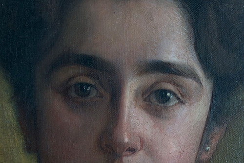 Tableau ancien portrait art - tableau,