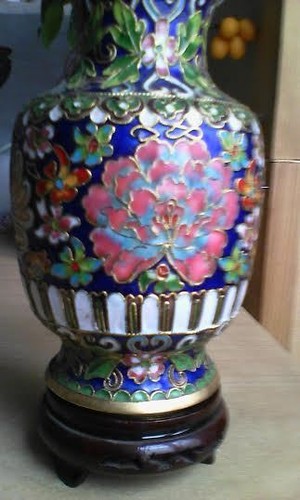 Vase bronze sculpte - vase, en
